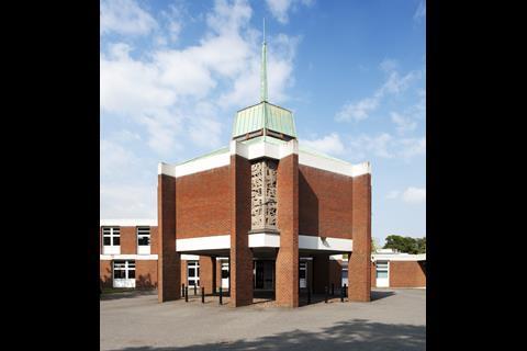  St Olave's Grammar School, in Orpington, Kent. Designed by RMJM
